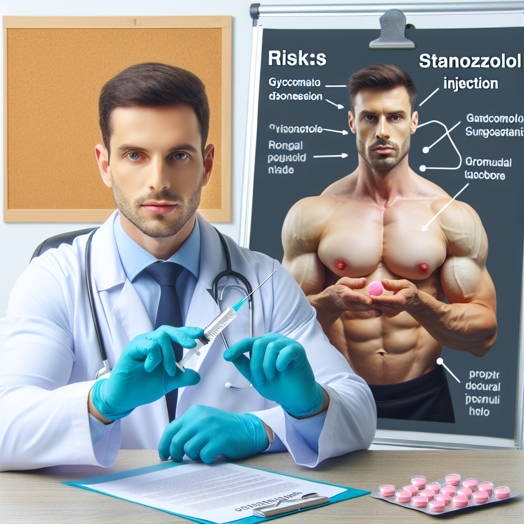 Risiken der Stanozolol-Injektion: Gynäkomastie und hormonelle Störungen im Fokus eines Experten.