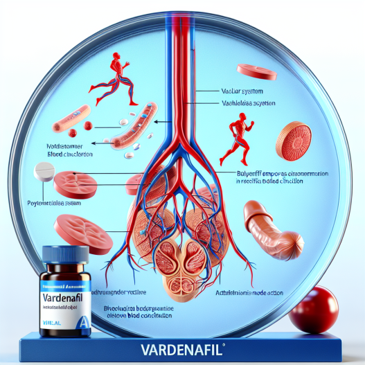 Verbesserung der Durchblutung im Genitalbereich durch Vardenafil für Sportler.